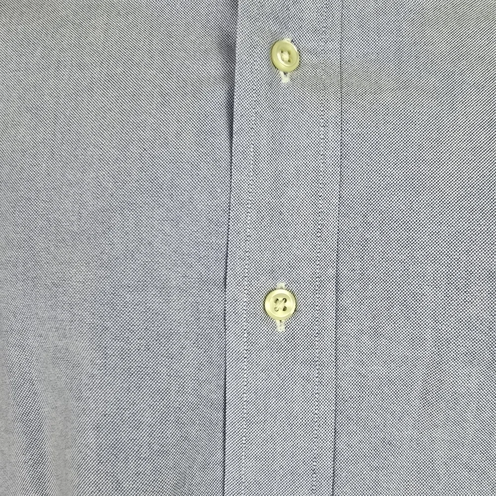 Ralph Lauren Men's Yarmouth Classic Blue 100% Cotton Button Down Shirt Size 16.5
